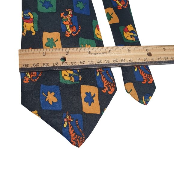 Disney Winnie The Pooh Tigger Silk Tie Men Neckwear Fall Leaf Honey Collectable - Picture 3 of 5